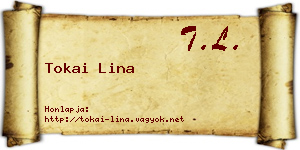 Tokai Lina névjegykártya